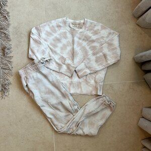Madewell Resourced Cotton Tye Dyed Sweat Set